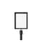 Montour Line Stanchion Post Top Sign Frame 11 x 14 in. V Black Steel HDSF-1114-V-BK - alternate 1